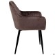 Крісло Paula-C вельвет шоколад AMF