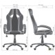 Крісло Shift black/grey AMF