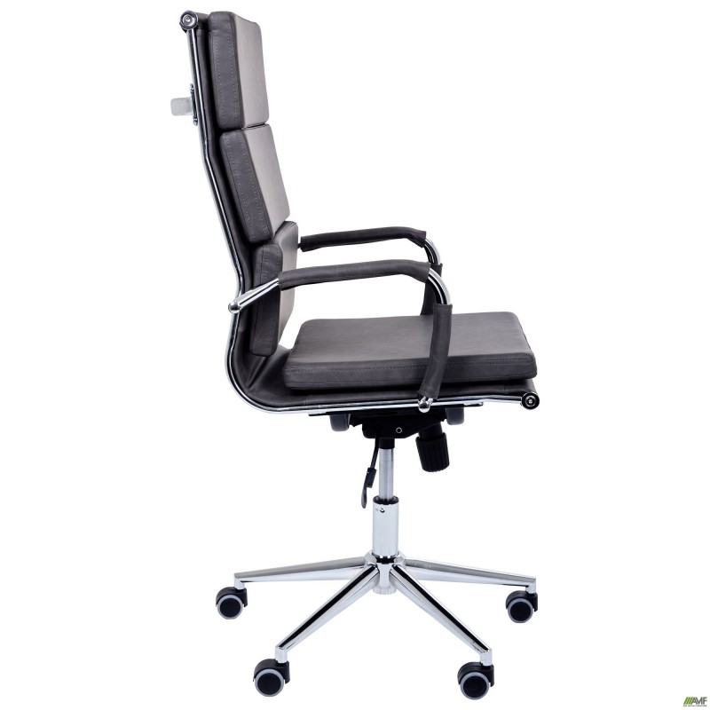 Крiсло Slim FX HB Хром Tilt WAX Black Grey AMF