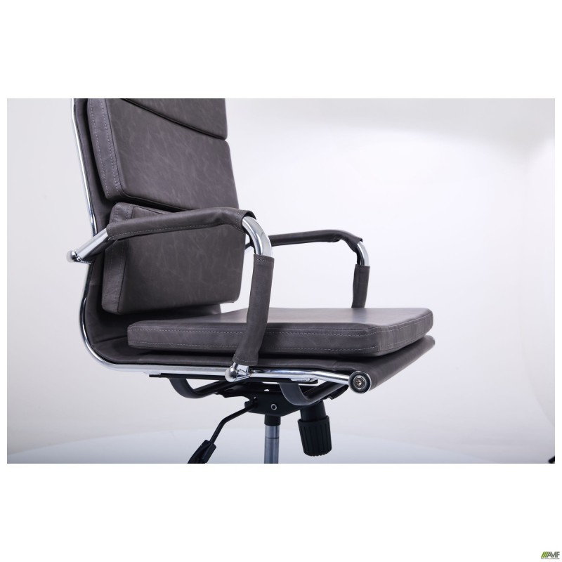 Крiсло Slim FX HB Хром Tilt WAX Black Grey AMF