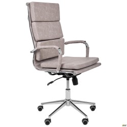 Крiсло Slim FX HB Хром Tilt WAX Light Grey AMF