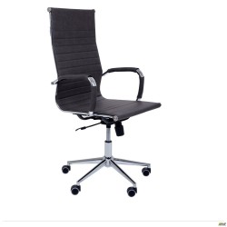 Крiсло Slim HB Хром Tilt WAX Dark Grey AMF