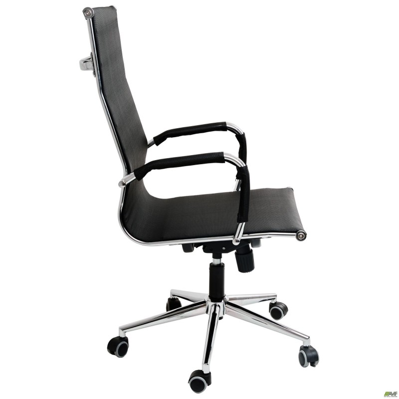 Крісло Slim Net HB Хром Tilt чорний AMF Крісло Slim Net HB Хром Tilt чорний AMF