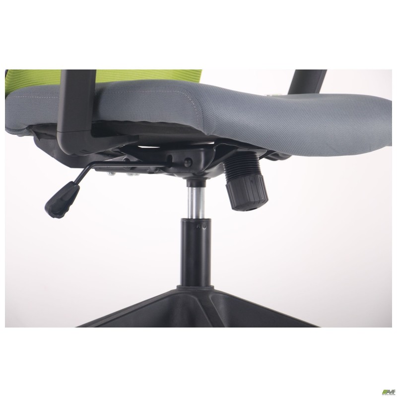 Крісло Uran Black HR сидіння Нест-08 сіра/спинка Сітка SL-06 салатова AMF