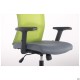 Крісло Uran Black HR сидіння Нест-08 сіра/спинка Сітка SL-06 салатова AMF