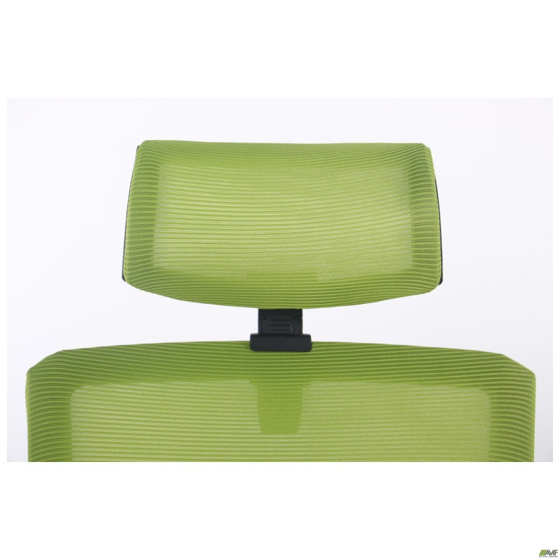 Крісло Uran Black HR сидіння Нест-08 сіра/спинка Сітка SL-06 салатова AMF