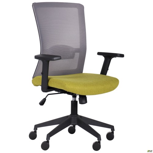 Крісло Uran Black сидіння Сідней-17/спинка Сітка HY-109 сіра AMF