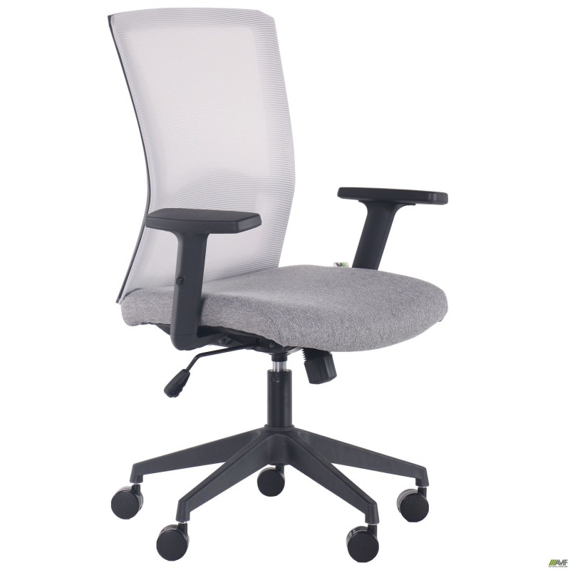 Крісло Uran Black сидіння Сідней-20/спинка Сітка SL-01 св.сіра AMF