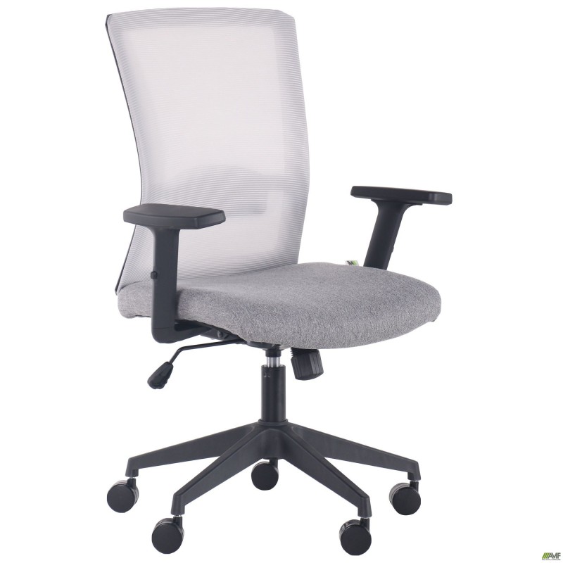 Крісло Uran Black сидіння Сідней-20/спинка Сітка SL-01 св.сіра AMF