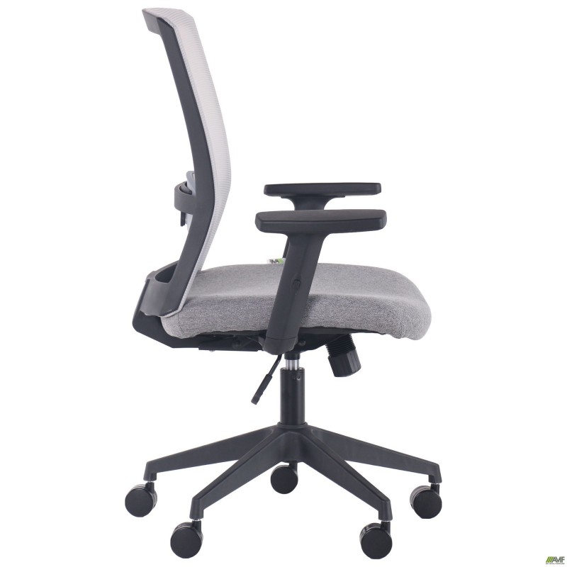 Крісло Uran Black сидіння Сідней-20/спинка Сітка SL-01 св.сіра AMF