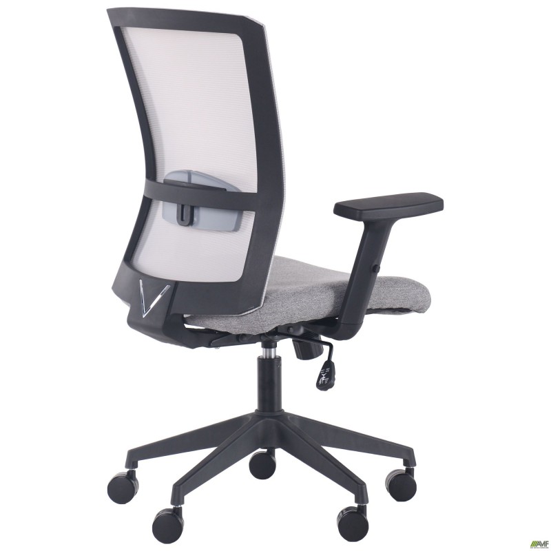Крісло Uran Black сидіння Сідней-20/спинка Сітка SL-01 св.сіра AMF