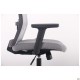 Крісло Uran Black сидіння Сідней-20/спинка Сітка SL-01 св.сіра AMF