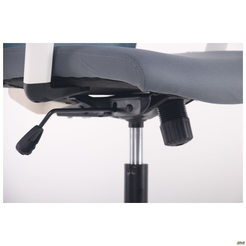 Крісло Uran White HR сидіння Нест-08 сіра/спинка Сітка SL-18 аквамарін AMF