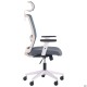 Крісло Uran White HR сидіння Нест-08 сіра/спинка Сітка SL-18 аквамарін AMF