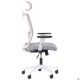 Крісло Uran White HR сидіння Нест-19 св.сіра/спинка Сітка SL-01 св.сіра AMF