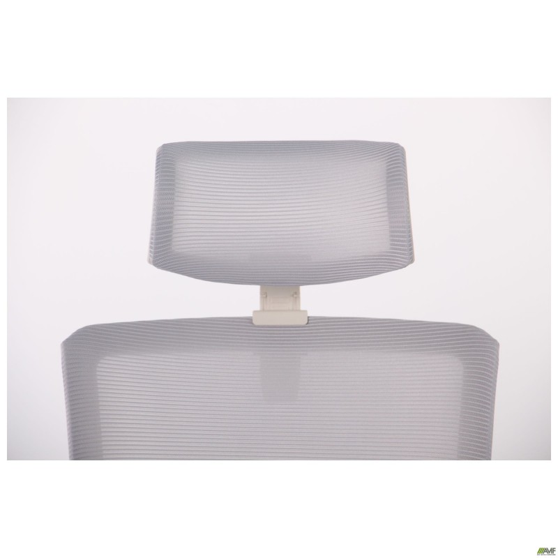 Крісло Uran White HR сидіння Нест-19 св.сіра/спинка Сітка SL-01 св.сіра AMF