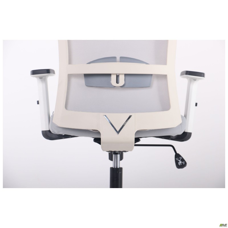 Крісло Uran White сидіння Нест-19 св.сіра/спинка Сітка SL-01 св.сіра AMF