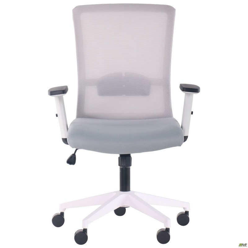Крісло Uran White сидіння Нест-19 св.сіра/спинка Сітка SL-01 св.сіра AMF