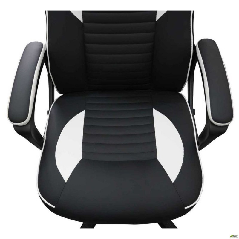 Крісло VR Racer Dexter Alister білий/чорний AMF