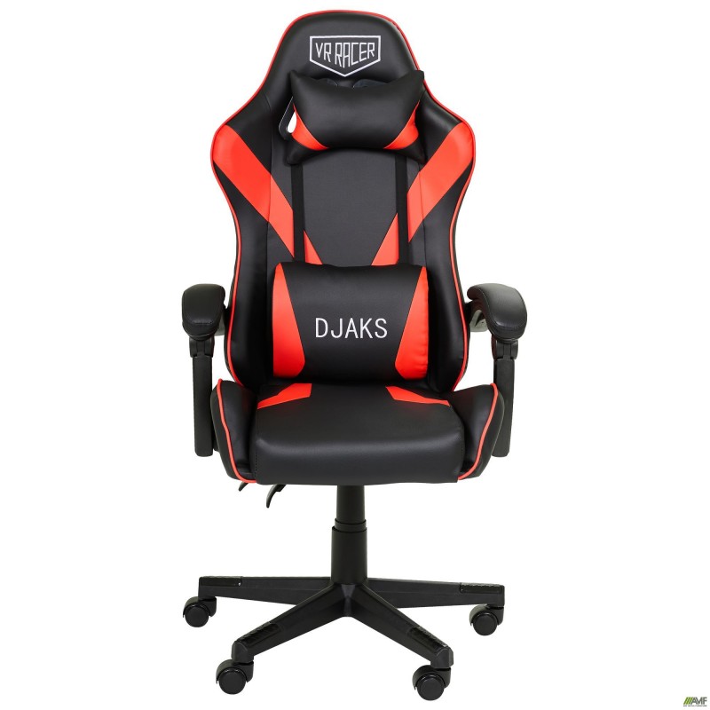 Крісло VR Racer Dexter Djaks чорний/червоний AMF
