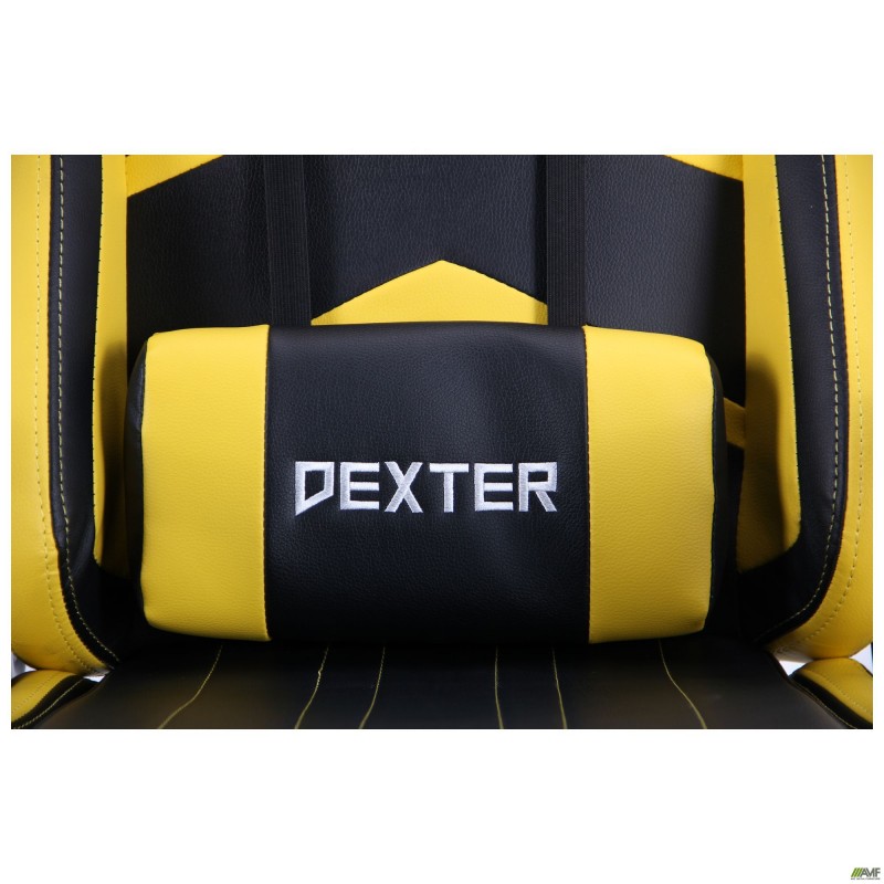 Крісло VR Racer Dexter Megatron чорний/жовтий AMF