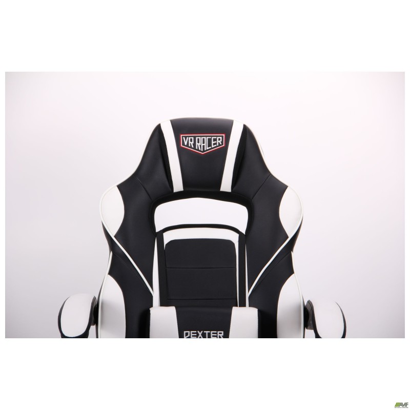 Крісло VR Racer Dexter Vector чорний/білий AMF
