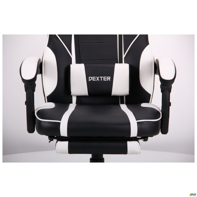 Крісло VR Racer Dexter Vector чорний/білий AMF