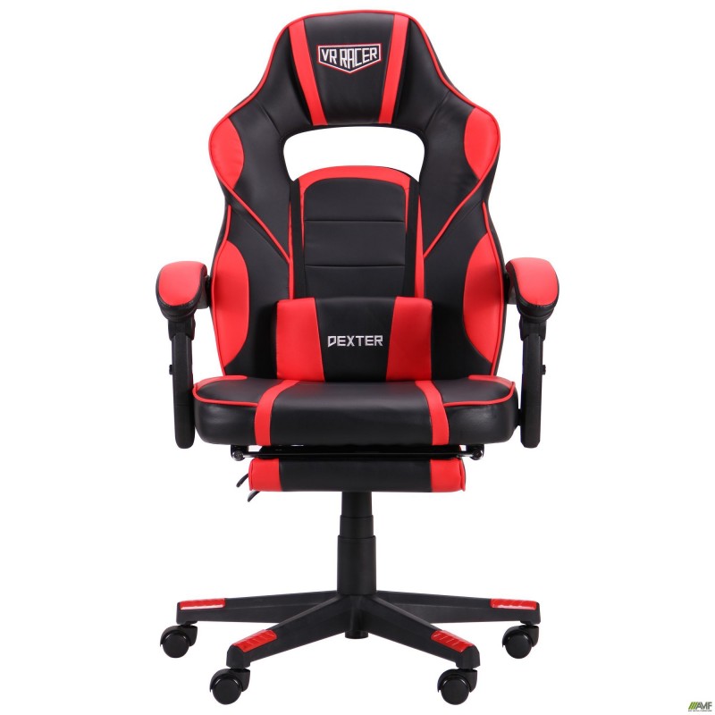 Крісло VR Racer Dexter Webster чорний/червоний AMF