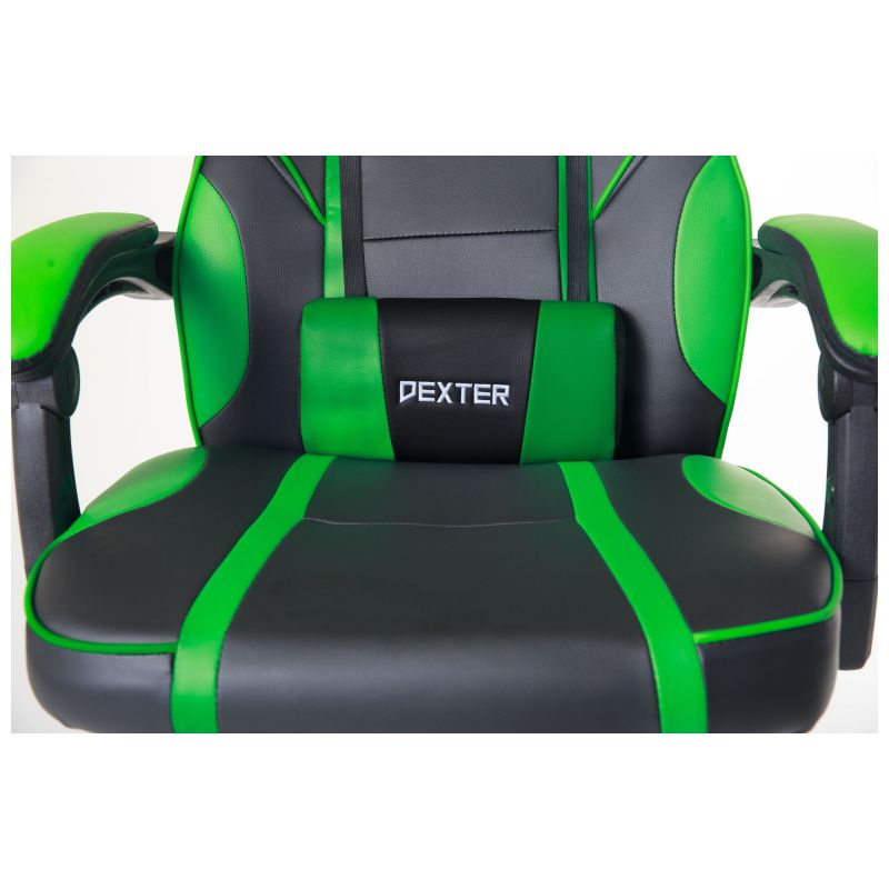 Крісло VR Racer Dexter Webster чорний/зелений AMF