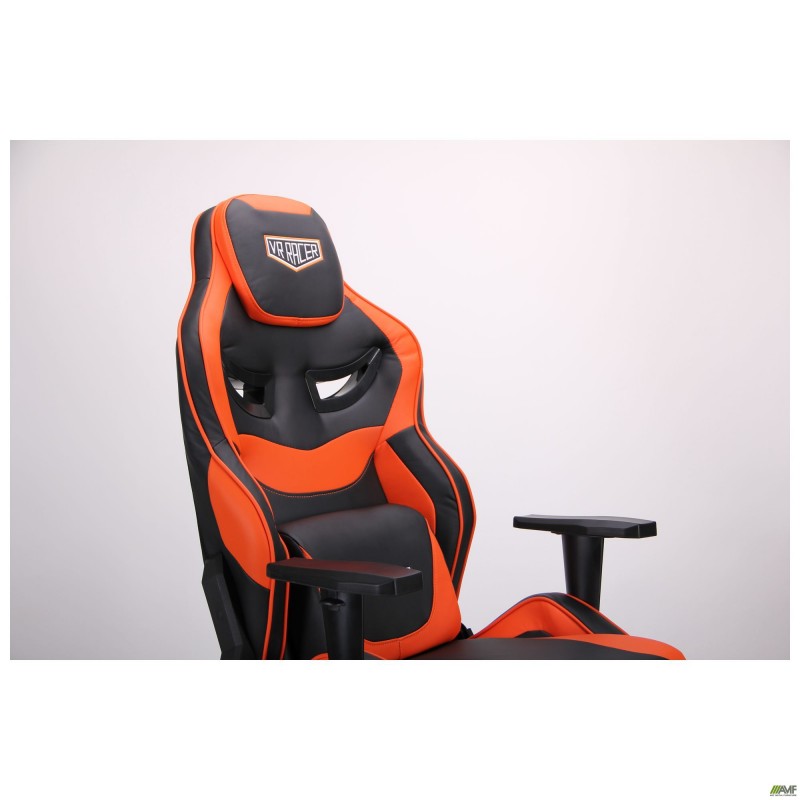 Крісло VR Racer Expert Genius чорний/помаранчевий AMF