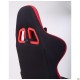Крісло VR Racer Textile Craft чорний/червоний AMF