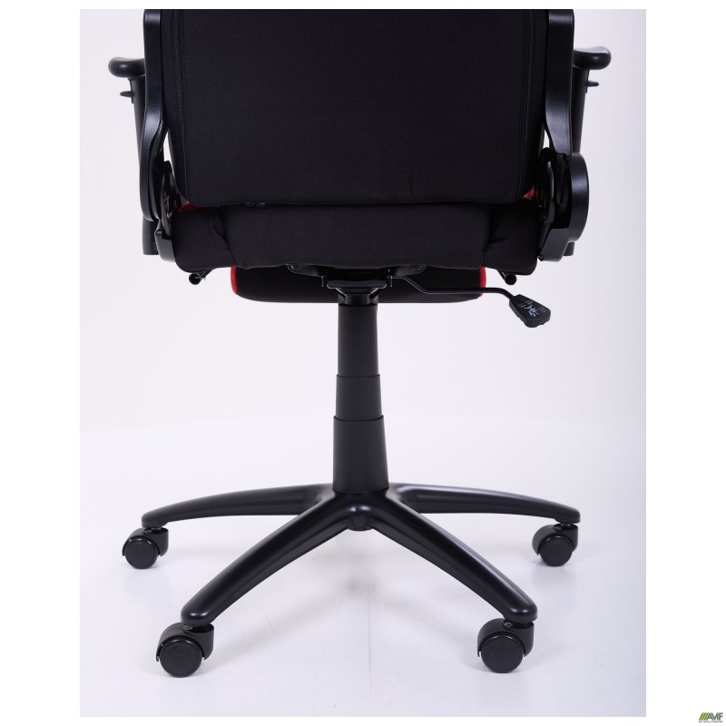 Крісло VR Racer Textile Craft чорний/червоний AMF