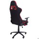 Крісло VR Racer Textile Craft чорний/червоний AMF
