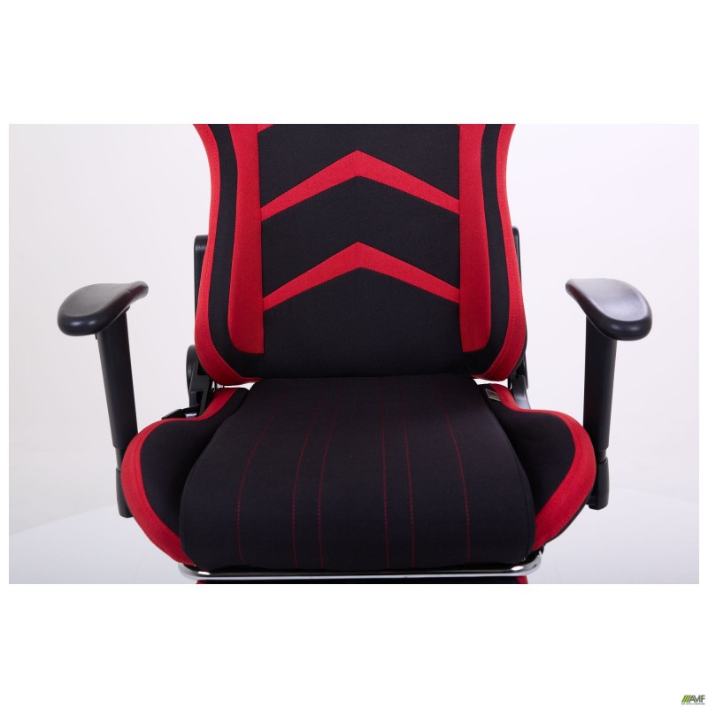 Крісло VR Racer Textile Craft чорний/червоний AMF