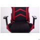 Крісло VR Racer Textile Craft чорний/червоний AMF