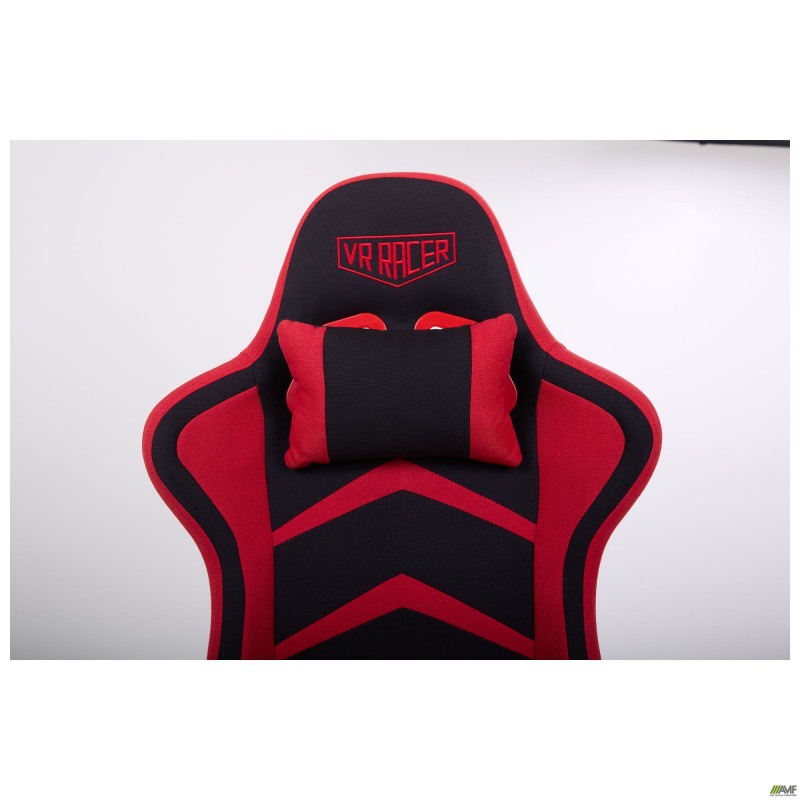 Крісло VR Racer Textile Craft чорний/червоний AMF