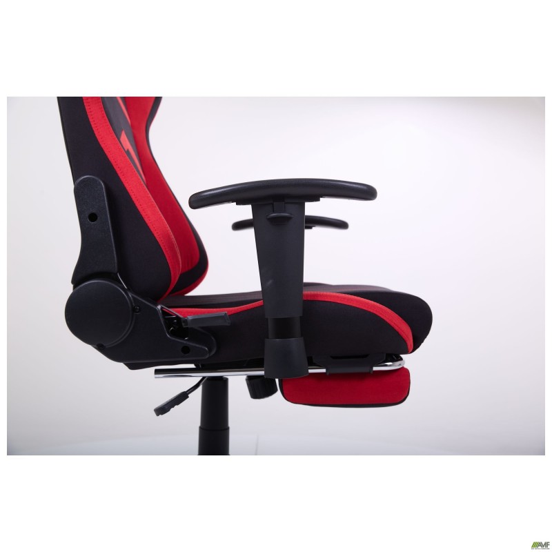 Крісло VR Racer Textile Craft чорний/червоний AMF