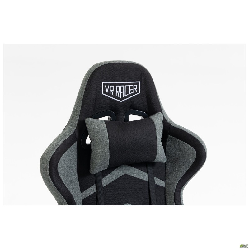 Крісло VR Racer Textile Craft чорний/сірий AMF