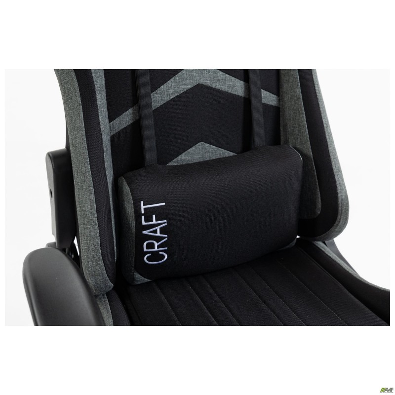 Крісло VR Racer Textile Craft чорний/сірий AMF