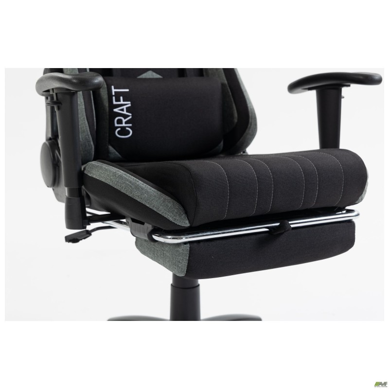 Крісло VR Racer Textile Craft чорний/сірий AMF