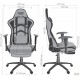 Крісло VR Racer Textile Craft чорний/сірий AMF