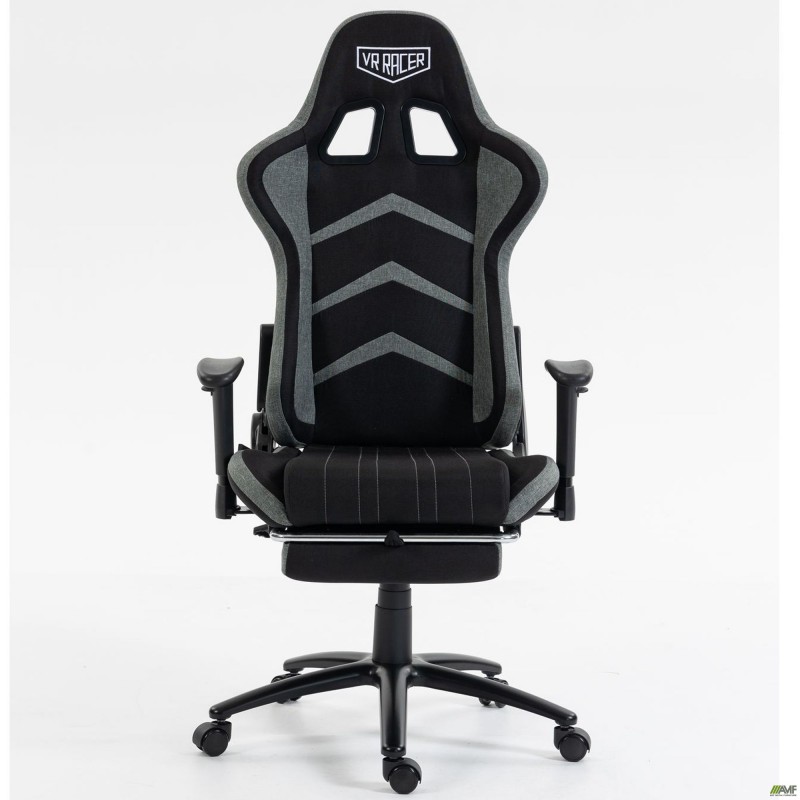 Крісло VR Racer Textile Craft чорний/сірий AMF