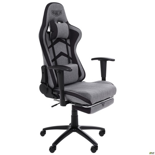 Крісло VR Racer Textile Craft сірий/чорний AMF