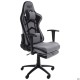 Крісло VR Racer Textile Craft сірий/чорний AMF
