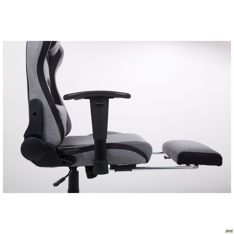 Крісло VR Racer Textile Craft сірий/чорний AMF