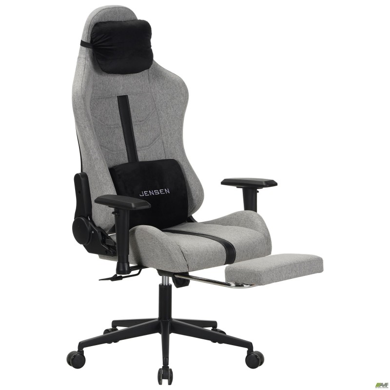 Крісло VR Racer Textile Jensen темно-сірий AMF