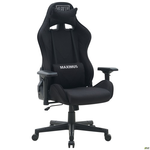Крісло VR Racer Textile Maximus тканина чорна/чорний AMF
