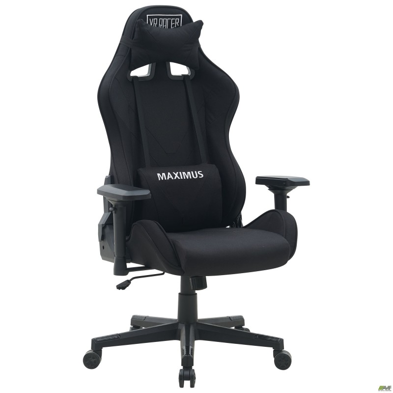 Крісло VR Racer Textile Maximus тканина чорна/чорний AMF