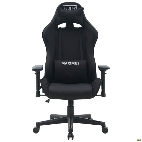 Крісло VR Racer Textile Maximus тканина чорна/чорний AMF