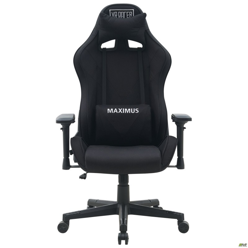 Крісло VR Racer Textile Maximus тканина чорна/чорний AMF